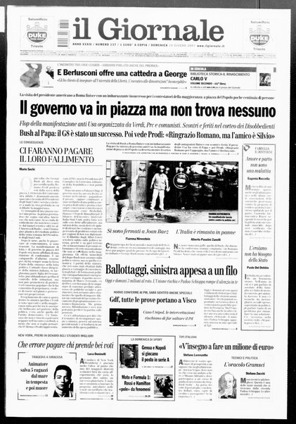 Il giornale : quotidiano del mattino